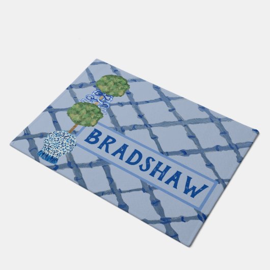 Paillasson Painé Chinoiserie Ginger Jars Jar Doormat (Incliné)