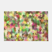 Paillasson Paint Splatter Automne Couleur Feuilles Abstraits (Devant)