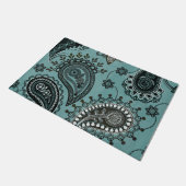 Paillasson paisley sarcelle foncée (Incliné)