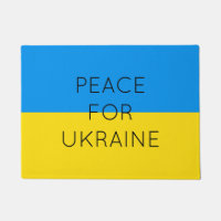 Paix pour l'Ukraine Simple minimaliste drapeau ukr