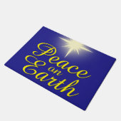 Paillasson Paix sur Terre Noël Star Porte de Noël (Incliné)