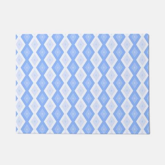 Paillasson Pale blue diamond pattern (Devant)