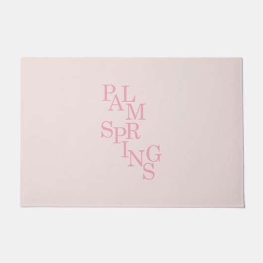 Paillasson Palm Springs rose pâle (Devant)