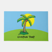 Paillasson Palm Tree Dessin de porte (Devant)