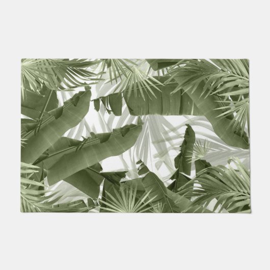 Paillasson Palm Vert Banane Feuilles Bliss 1 #art #nature (Devant)