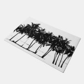 Paillasson Palmiers blancs noirs Pop Art (Incliné)