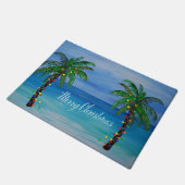 Paillasson Palmiers de Noël art domestique côtier (Incliné)