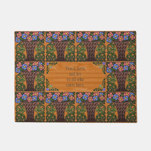 Paillasson Panier d'art et d'artisanat de Petunias - Bénédict (Devant)