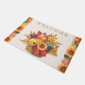 Paillasson Panier de Citrouille de Thanksgiving (Incliné)