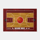 Paillasson Panier en caoutchouc de terrain de basket (Devant)