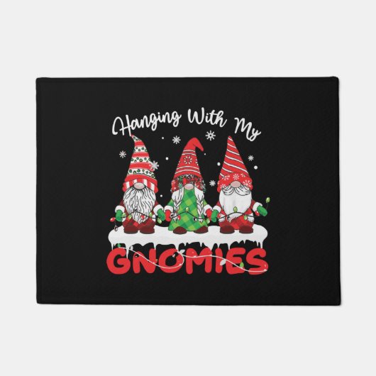 Paillasson Panser Avec Mes Gnomies Jardin Noël Gnome (Devant)