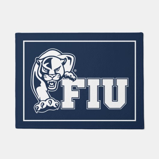 Paillasson Panthers de la FIU - Logo blanc (Devant)