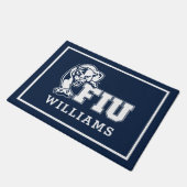 Paillasson Panthers de la FIU - Logo blanc (Incliné)