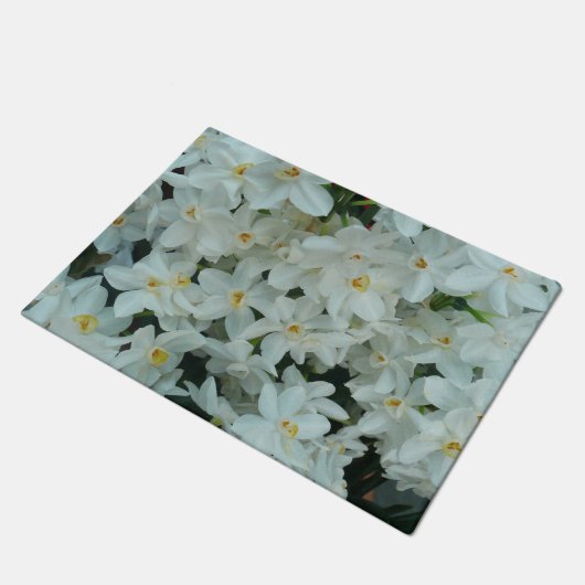 Paillasson Paperwhite Narcissus Fleurs blanches délicates (Incliné)