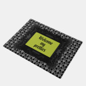 Paillasson Papier peint de crâne de smoking de damassé (Incliné)