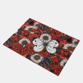 Paillasson Papillon blanc et rose (Incliné)