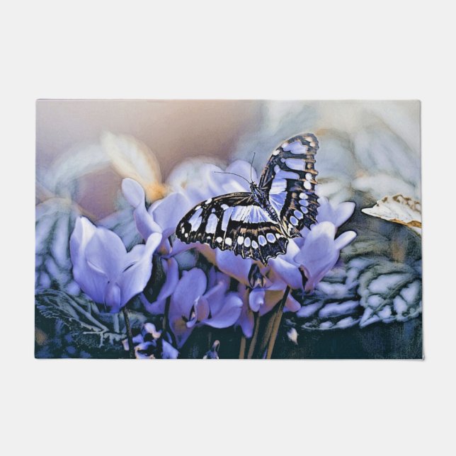 Paillasson Papillon bleu (Devant)