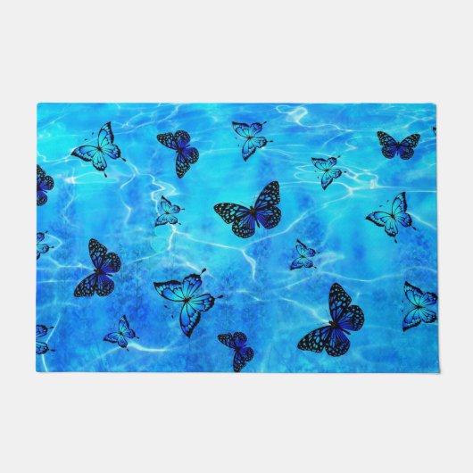 Paillasson Papillon bleu (Devant)