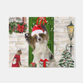 Paillasson Papillon Chien Noël (Devant)