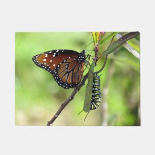 Paillasson Papillon de la Reine et natte de Caterpillar de