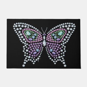Paillasson Papillon en pierre de diamant