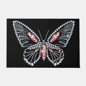 Paillasson Papillon en pierre rouge bijoux de printemps (Devant)