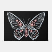 Paillasson Papillon en strass bijoux de printemps (Devant)