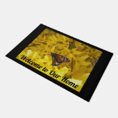 Paillasson Papillon Forsythia jaune Accueil (Incliné)