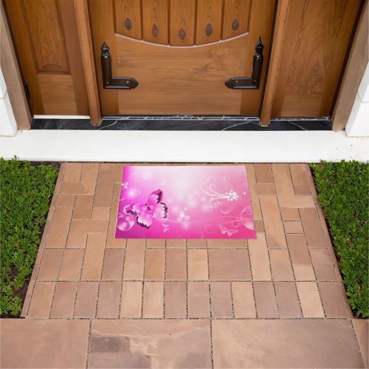 Paillasson Papillon magenta (De plein air)