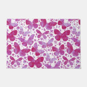Paillasson Papillon Motif Aquarelle rose (Devant)