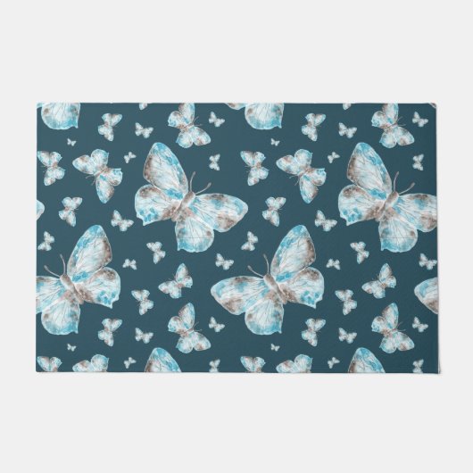 Paillasson Papillon, papier peint (Devant)