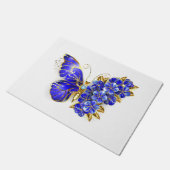 Paillasson Papillon saphir à fleurs (Incliné)