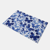 Paillasson Papillons Aquarelle Bleu (Incliné)