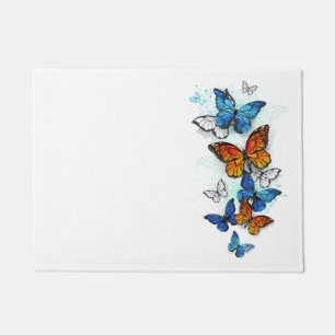 Paillasson Papillons volants Morpho et Monarch