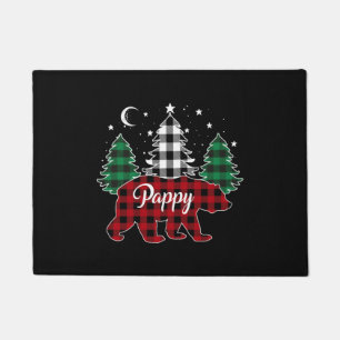 Paillasson Pappy Bear Buffalo Plaid Family Pajama Noël