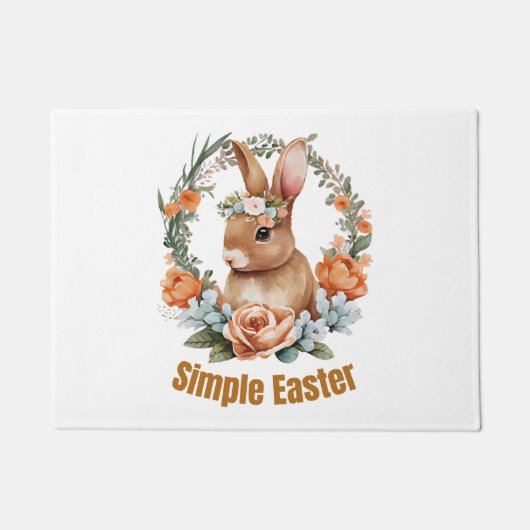 Paillasson pâques heureux (Devant)