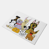 Paillasson Paquet de chien de bande dessinée (Incliné)