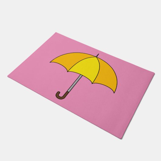 Paillasson Parapluie jaune (Incliné)
