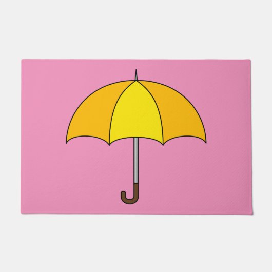 Paillasson Parapluie jaune (Devant)