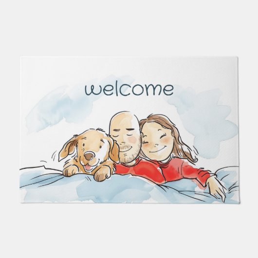 Paillasson Parents de chiens (Devant)