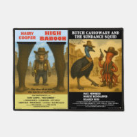 Parodie d'affiche de film animalier western