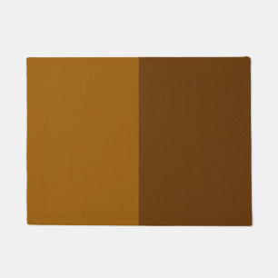 Paillasson Partie Brown foncé clair demi-côtés