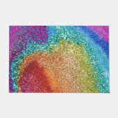 Paillasson Parties scintillant arc-en-ciel éclatante (Devant)