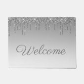 Paillasson parties scintillant argentée porte-gouttes (Devant)