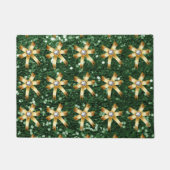 Paillasson Parties scintillant Deep Green Faux Gold Diamant B (Devant)