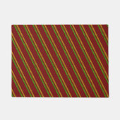 Paillasson Parties scintillant Green & Gold Stripes (Devant)