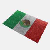 Paillasson Parties scintillant mexicaine Drapeau Mexique Lati (Incliné)