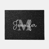 Paillasson Parties scintillant noire (Devant)