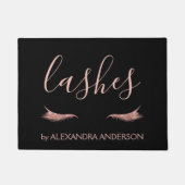 Paillasson Parties scintillant or rose et extension Eyelash (Devant)