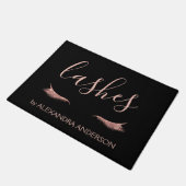 Paillasson Parties scintillant or rose et extension Eyelash (Incliné)